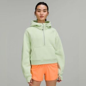 Lululemon Mint Green Scuba Oversized Half-Zip Hoodie